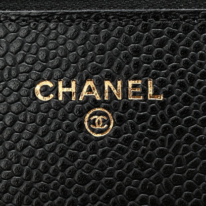 Chanel Caviar Quilted Wallet On Chain WOC Black 6 of 11