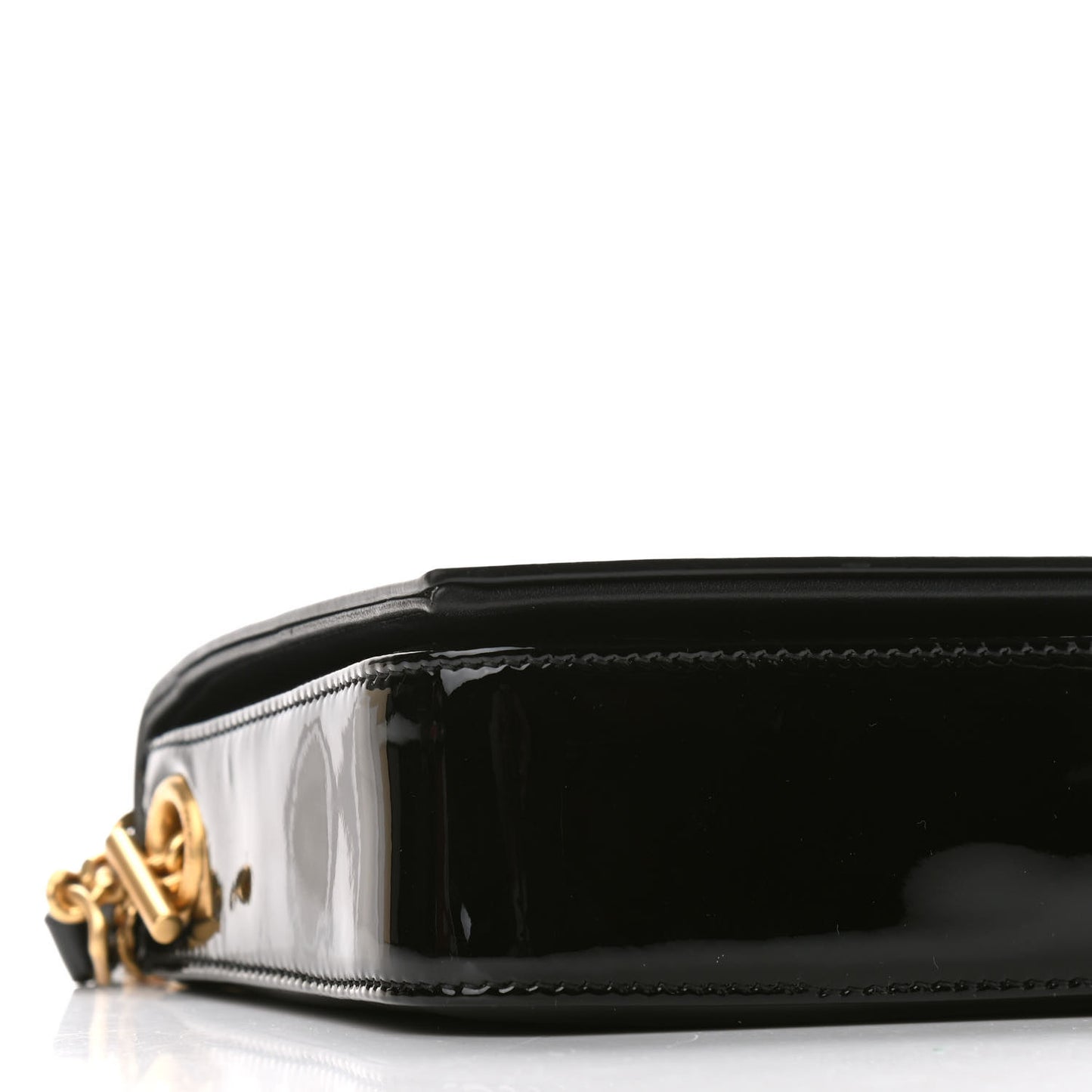 Patent Medium Monogram Kate 99 Black