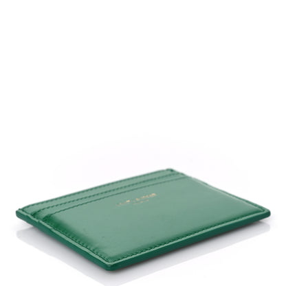 Saint Laurent Calfskin Credit Card Case Green 4 of 8
