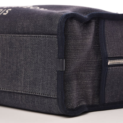 Chanel Denim Deauville Bowling Bag Dark Blue 9 of 9