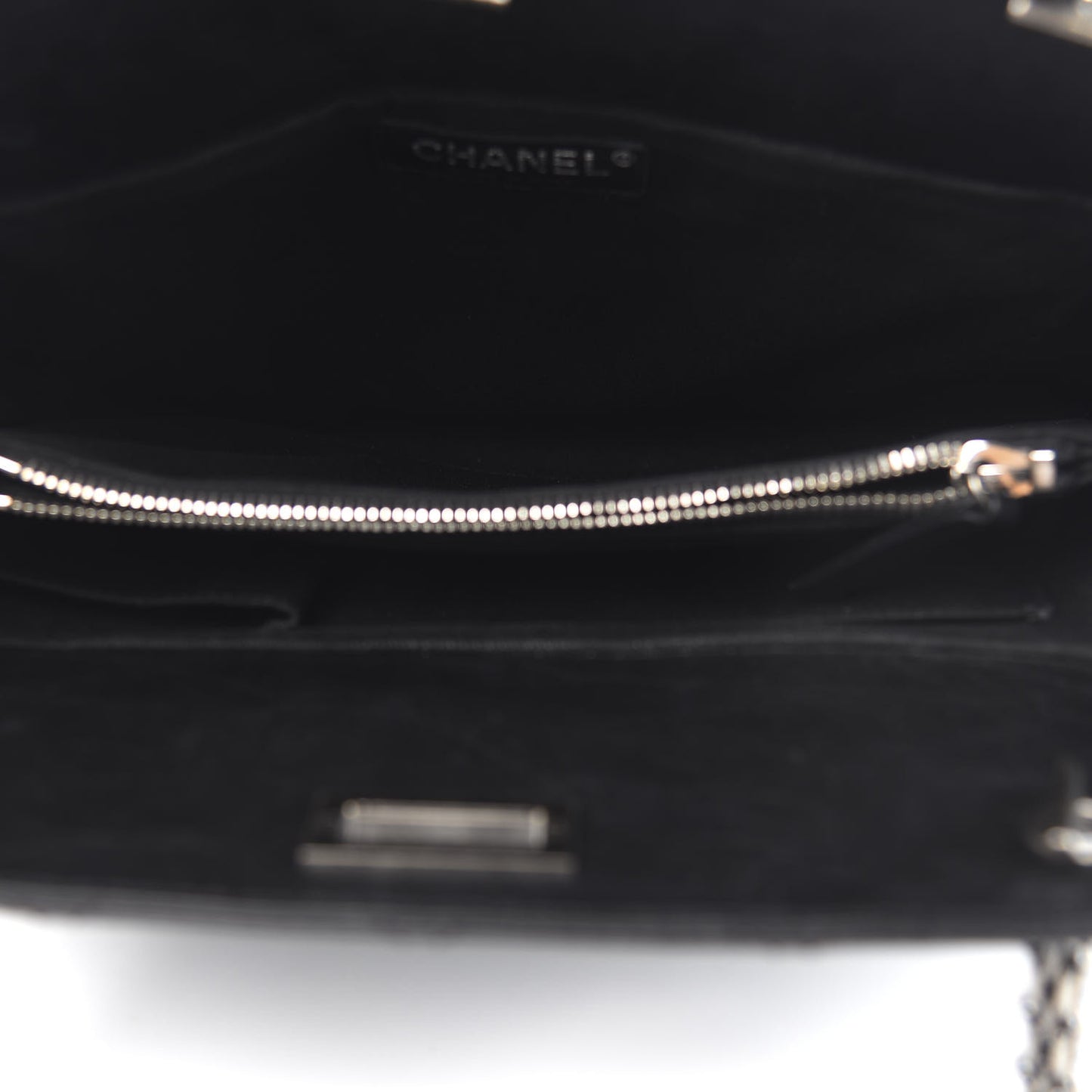 Aged Calfskin Reissue 2.55 Tote Black