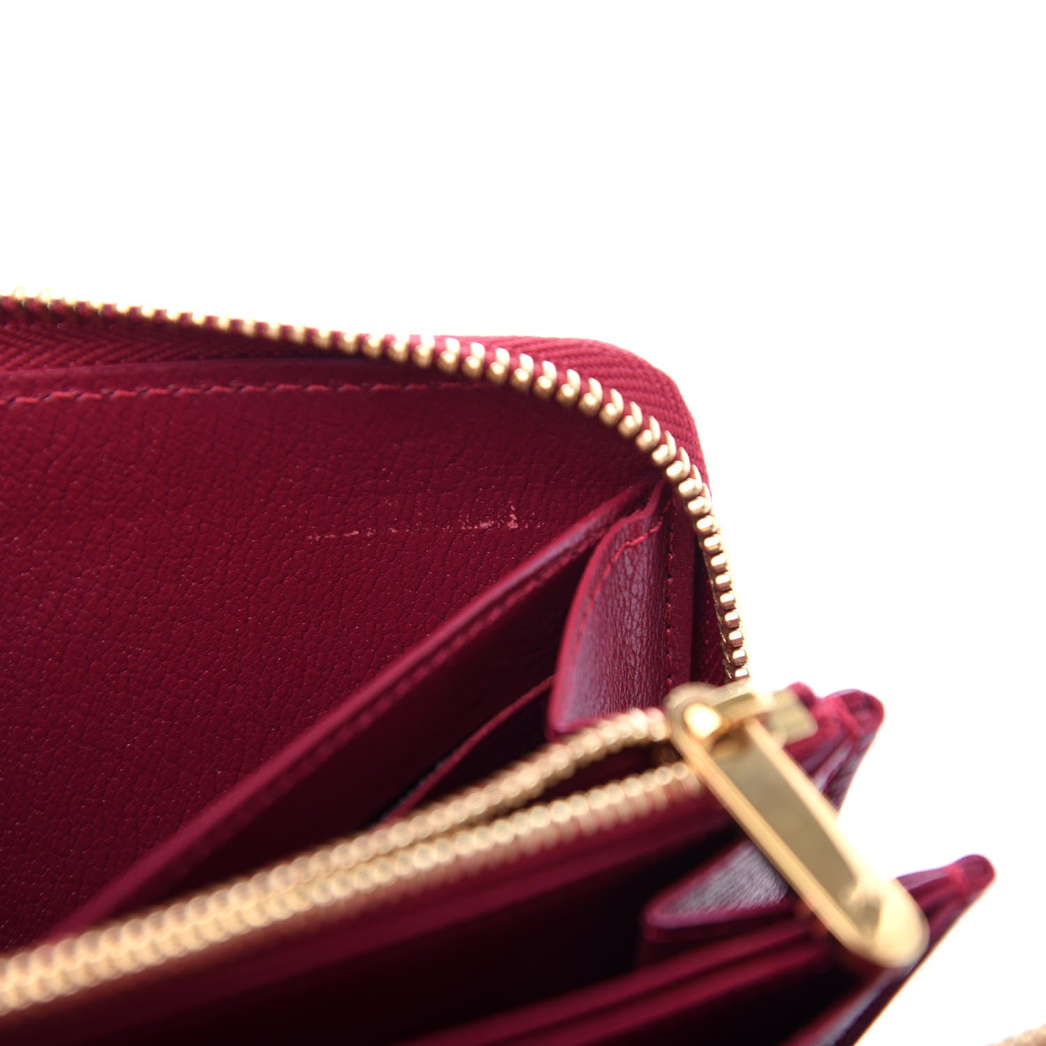 Louis Vuitton Ostrich Zippy Wallet Magenta 8 of 8