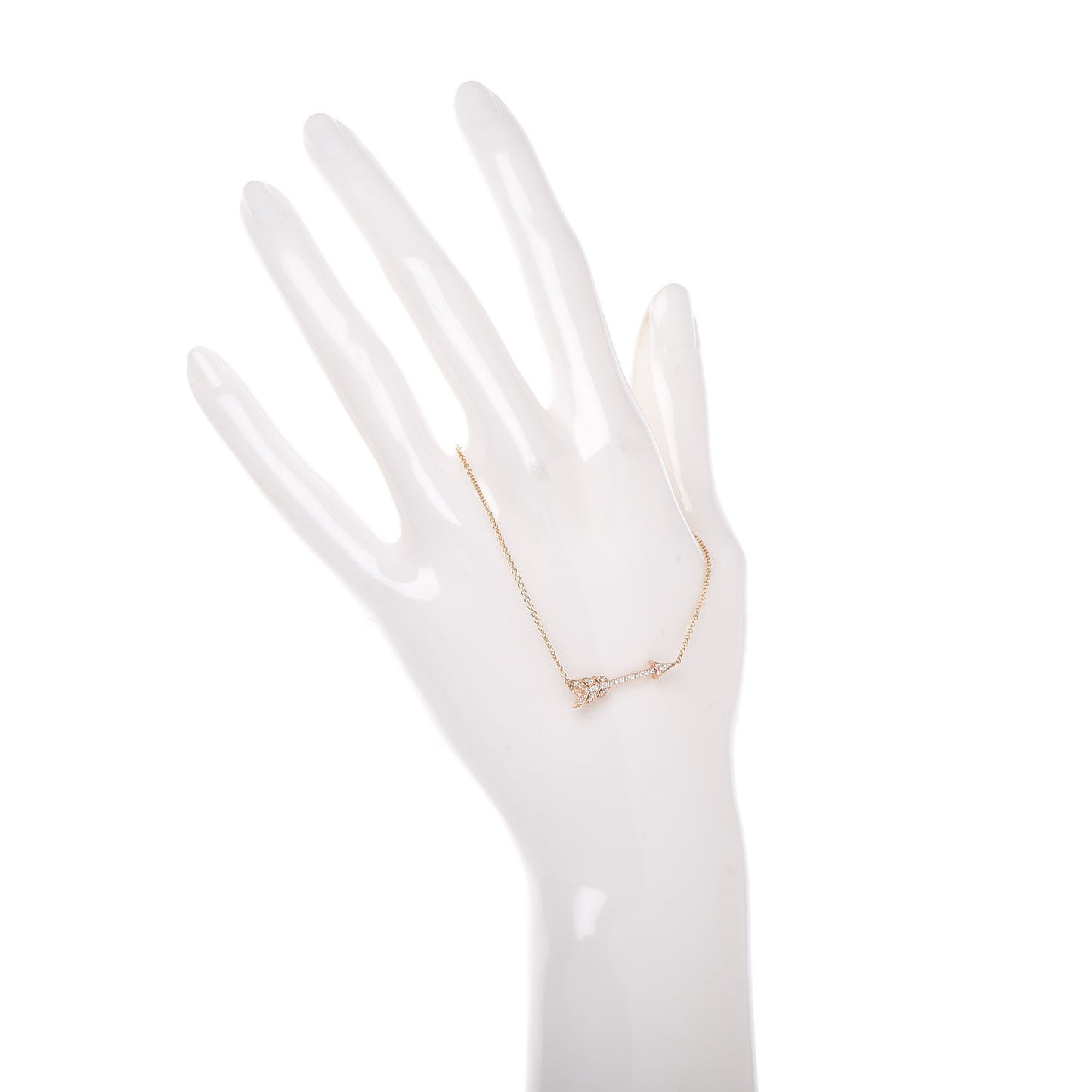 18K Rose Gold Diamond Arrow Bracelet