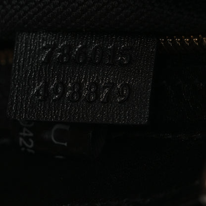 Gucci Calfskin Mini Moon Side Shoulder Bag Black 7 of 13