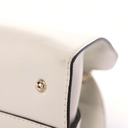 Gucci Calfskin Medium Stirrup Top Handle Bag White 13 of 20