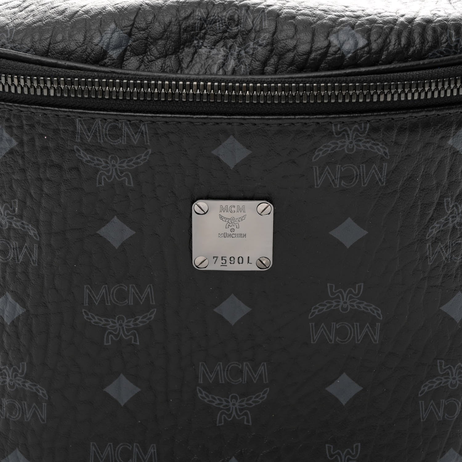 MCM Visetos Stark Belt Bag Black 8 of 11