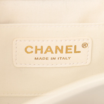 Chanel Lambskin Quilted Small Duma Drawstring Backpack White 6 of 10