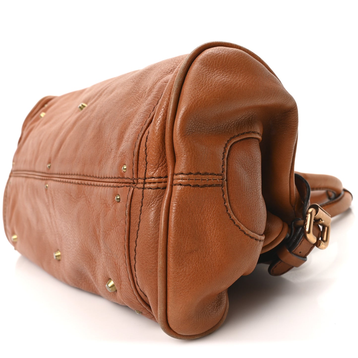 Calfskin Medium Paddington Satchel Tan