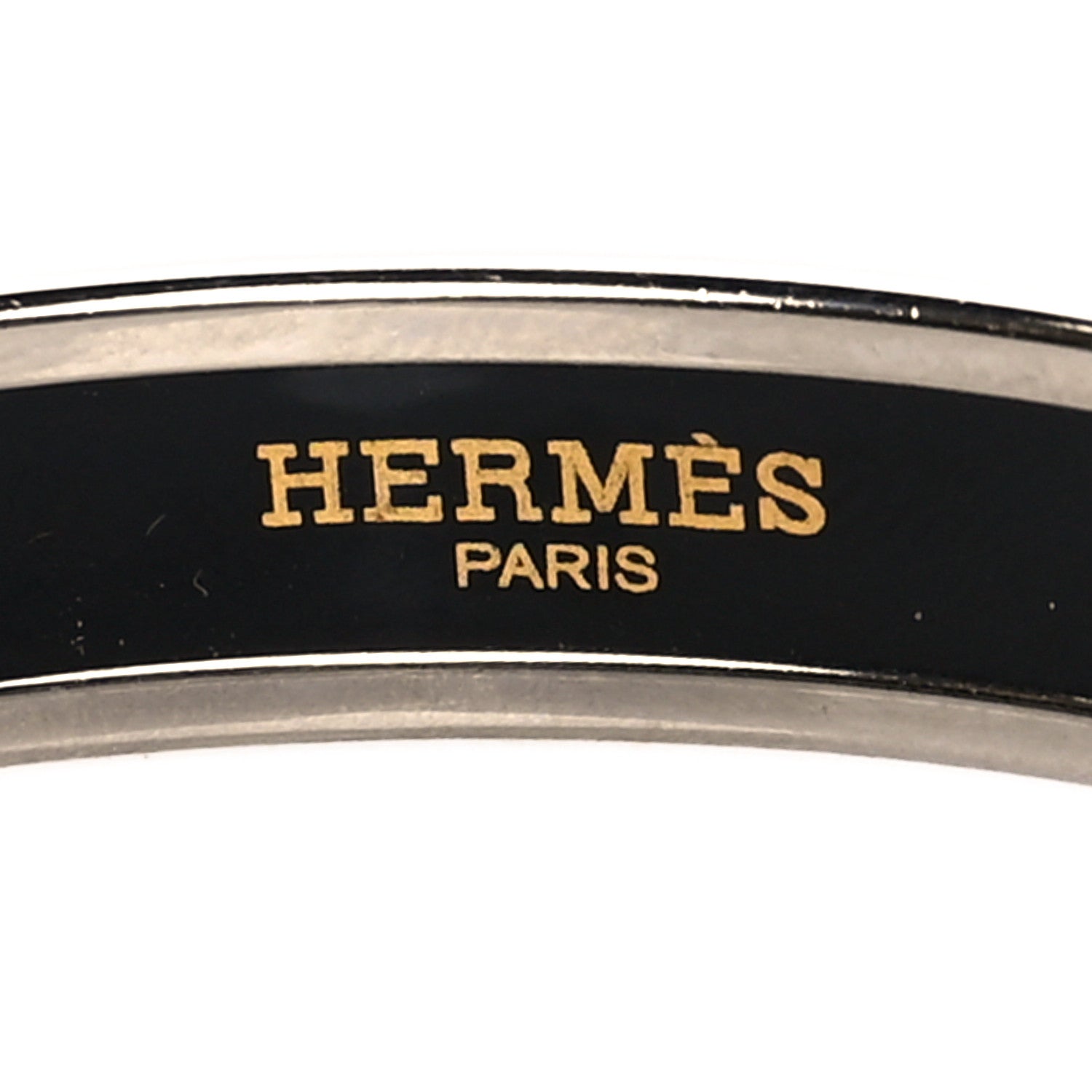 Hermes Enamel Printed Narrow Clous en Trompe l'Oeil Bracelet 70 4 of 5