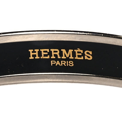 Hermes Enamel Printed Narrow Clous en Trompe l'Oeil Bracelet 70 4 of 5