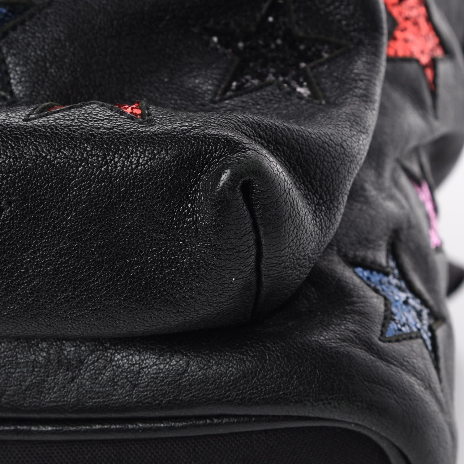 Saint Laurent Lambskin Star Applique Mini City California Backpack Black 11 of 11