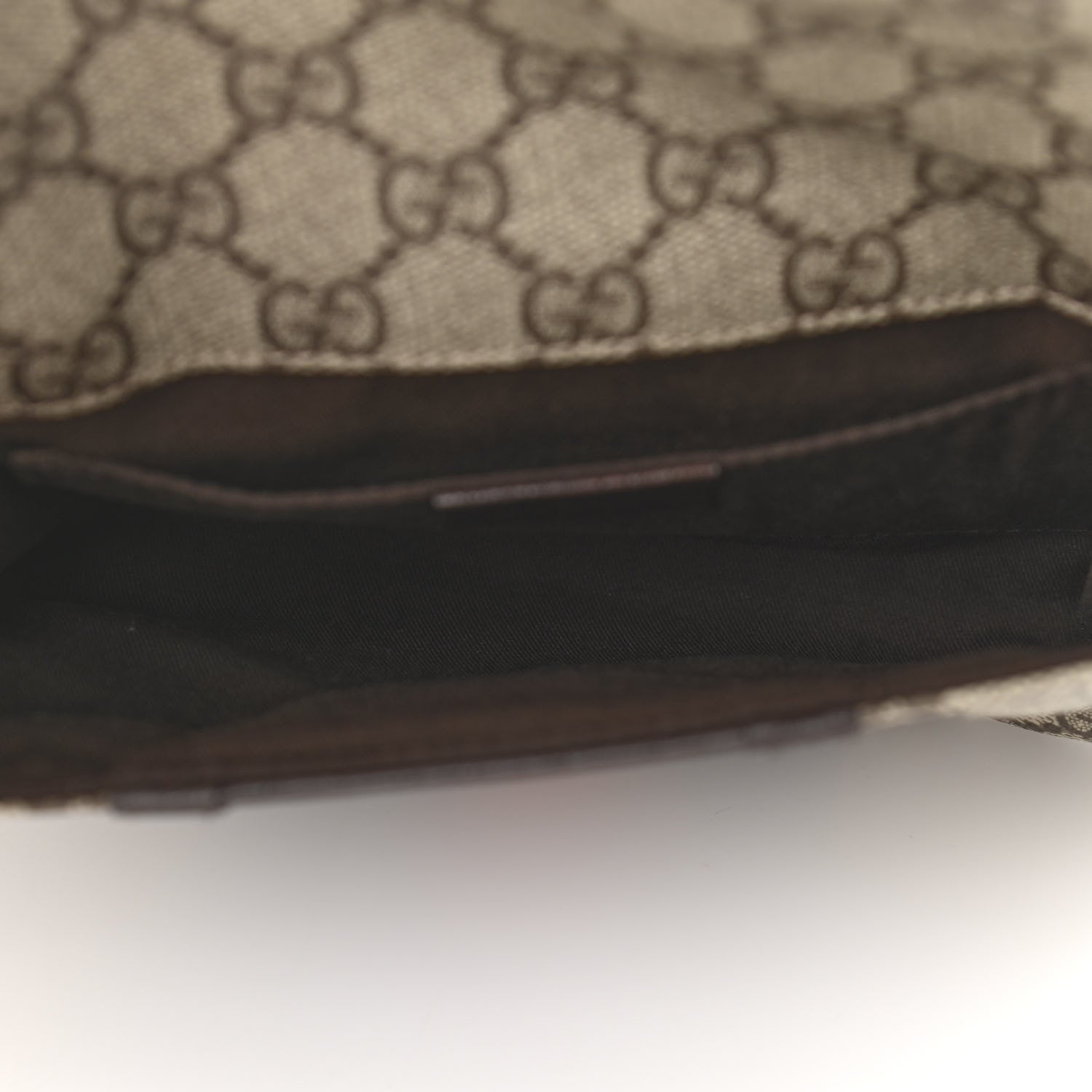 Gucci GG Monogram Plus Web Belt Bag Dark Brown 5 of 10