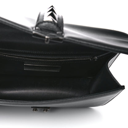 Valentino Garavani Vitello Medium Glam Lock Rockstud Flap Black 5 of 19