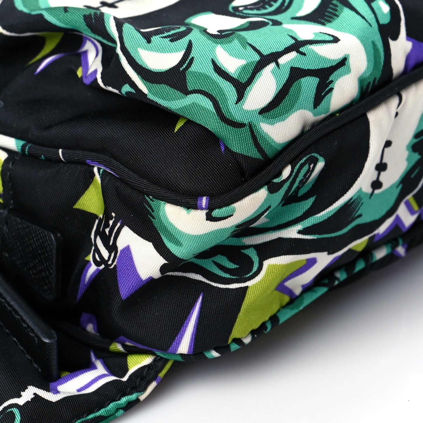 X UNIVERSAL STUDIOS Tessuto Nylon Montagna Frankenstein Print Multi Zip Belt Bag Black Menta