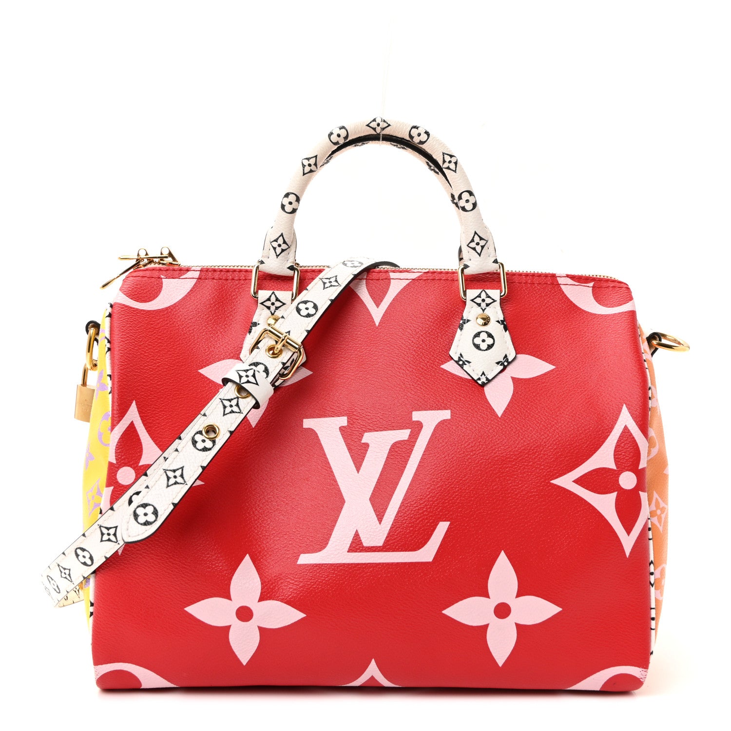 Louis Vuitton Monogram Giant Speedy Bandouliere 30 Rouge 1818216