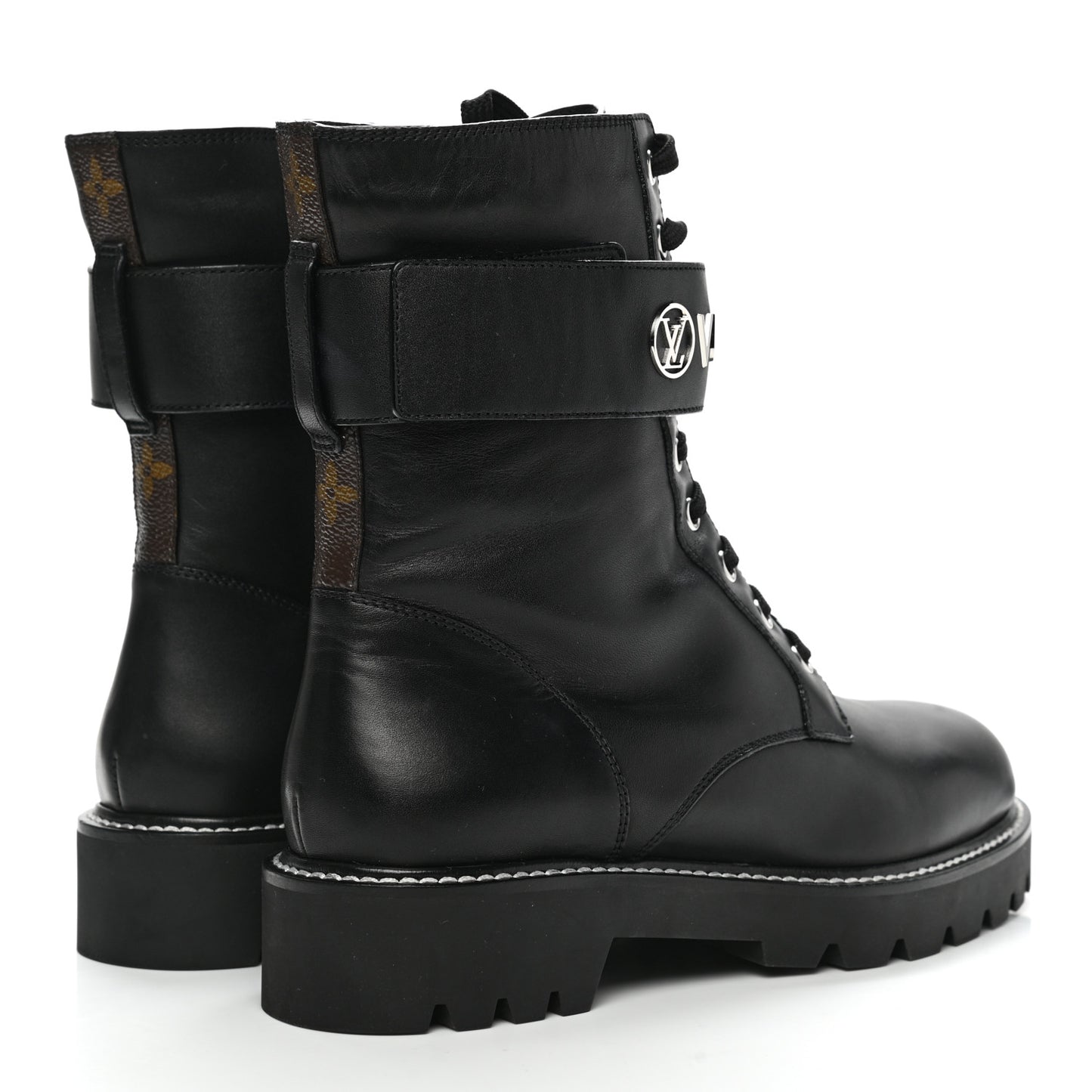Calfskin Territory Flat Ranger Boots 40 Black