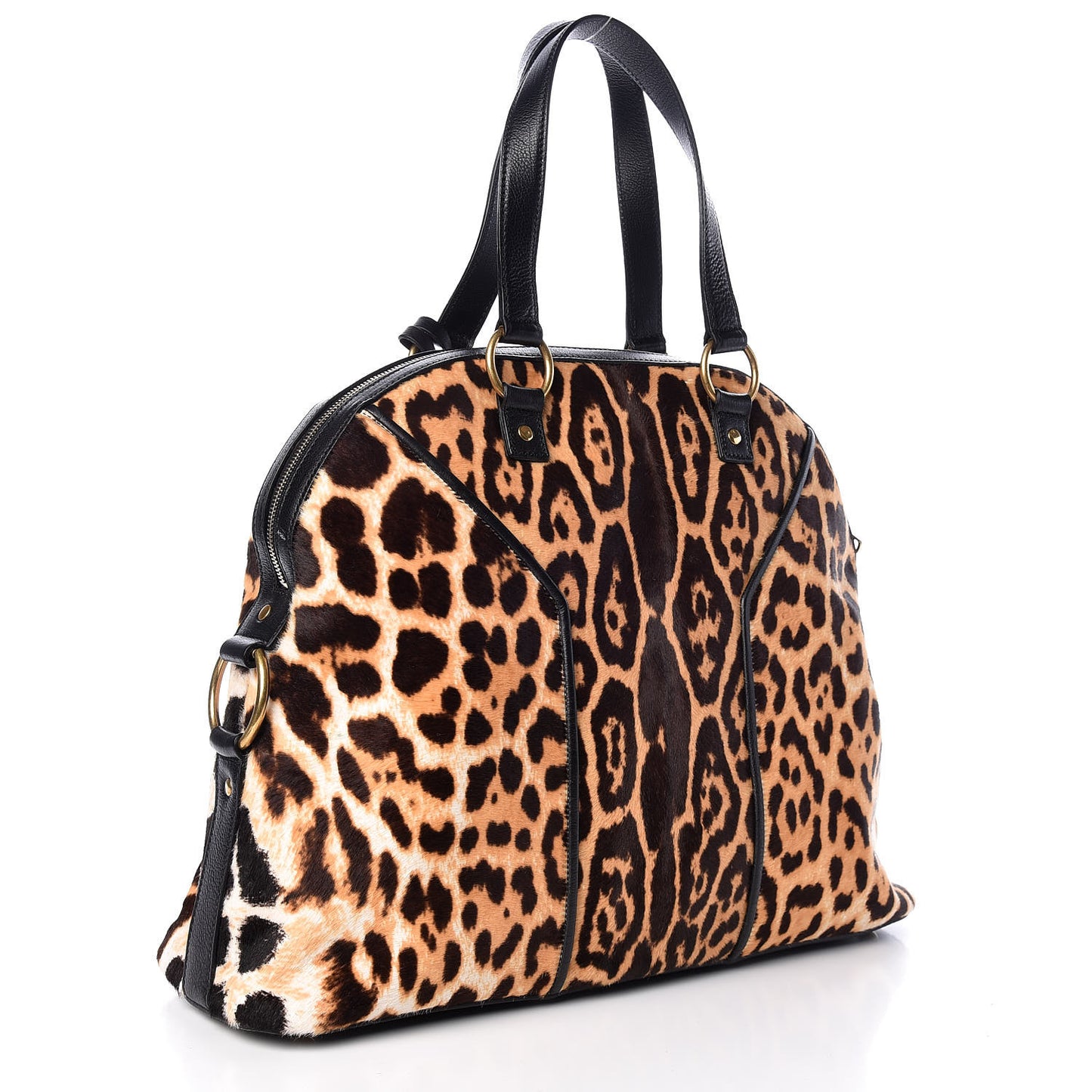 Calf Hair Printed Oversized Muse Leopard