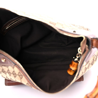Gucci Monogram Bamboo Top Handle Bag Brown 5 of 24