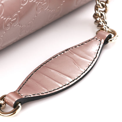 Gucci Shine Guccissima Medium Emily Chain Shoulder Bag Dark Cipria 14 of 14