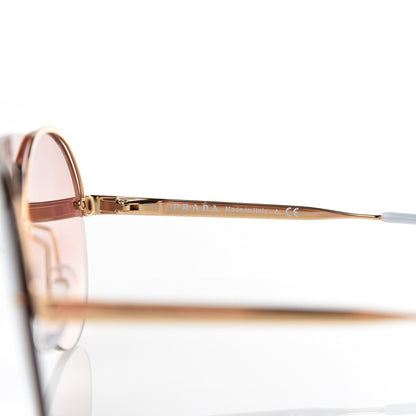 Prada Round Gradient Sunglasses SPR 65T Gold 6 of 8