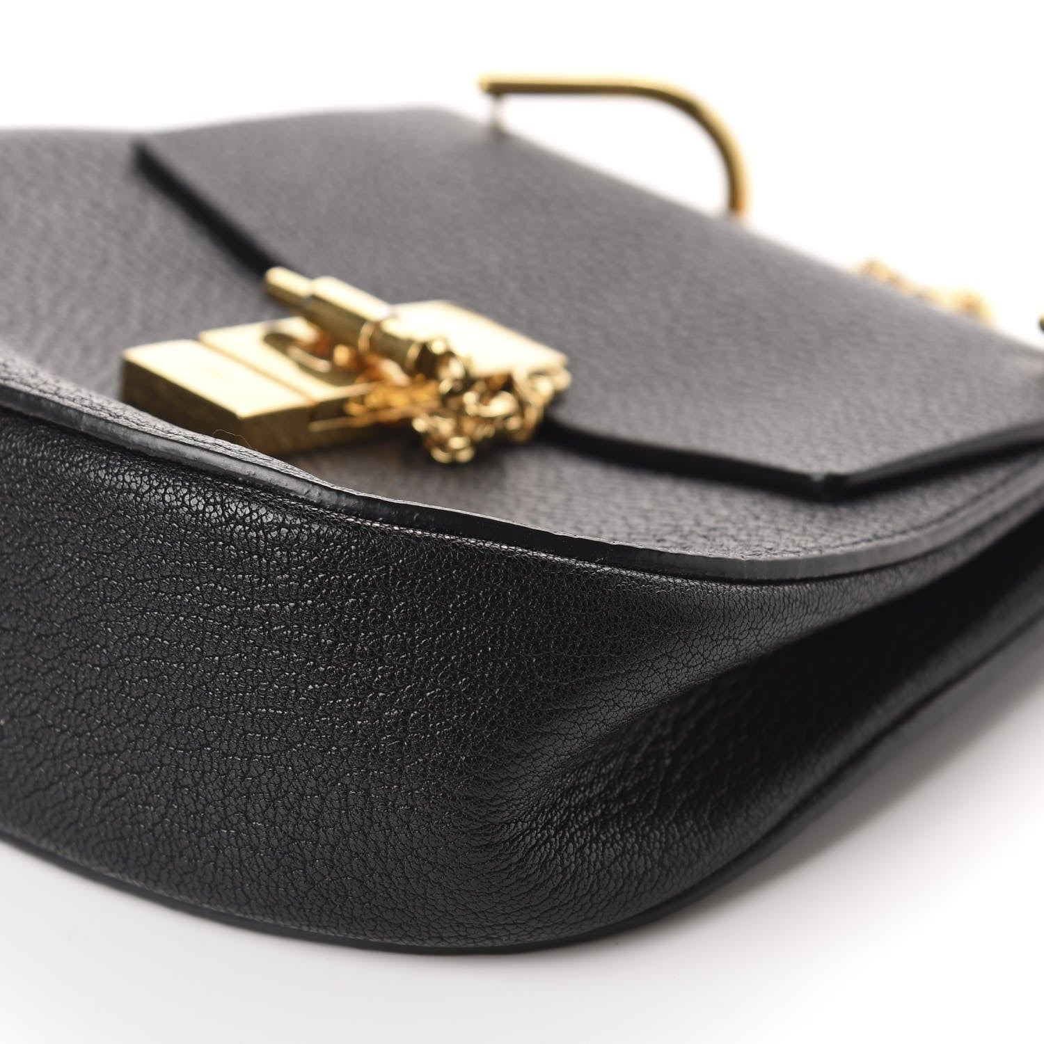 Chloe Grained Lambskin Mini Drew Shoulder Bag Black 7 of 10