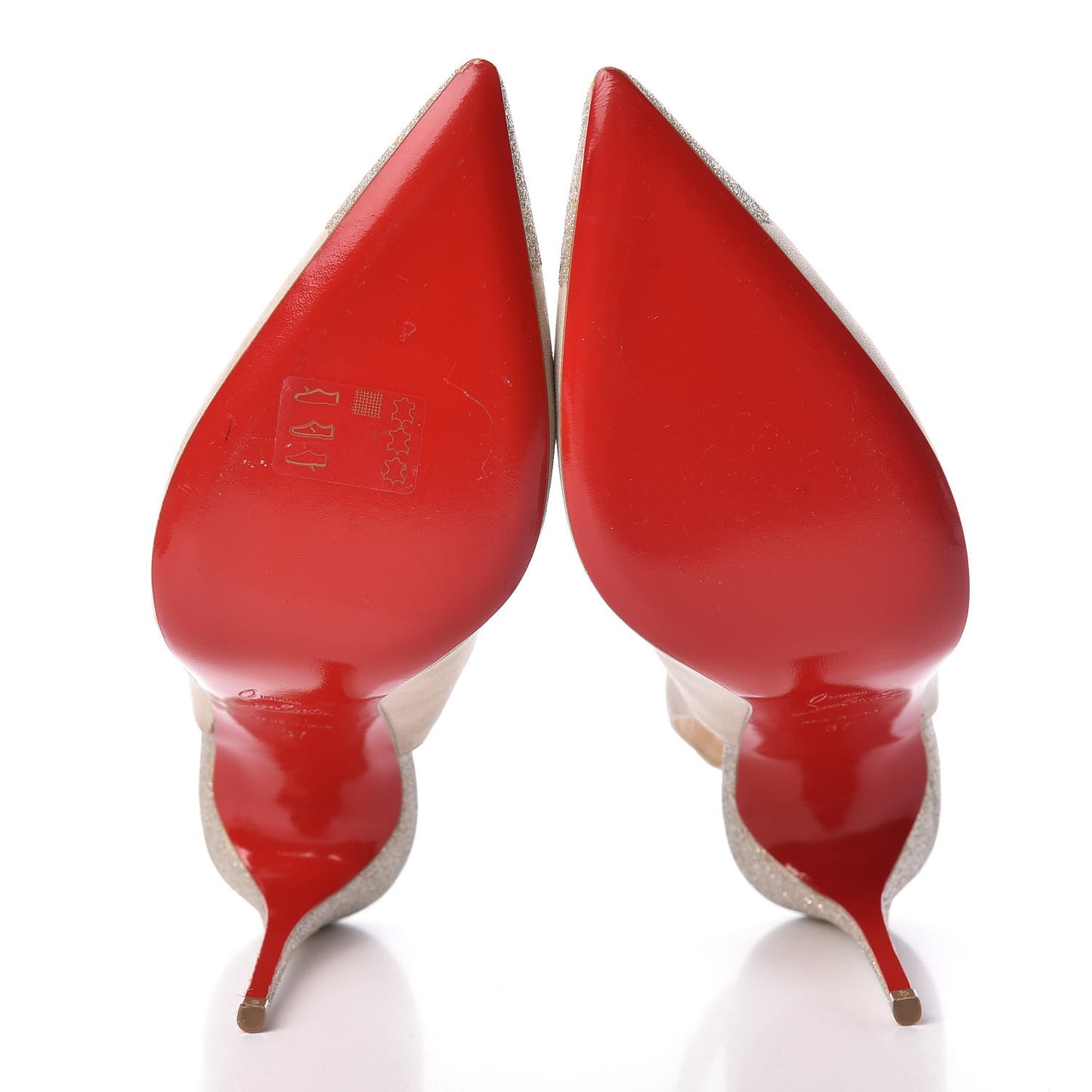 Suede Glitter Almine Glitter 100 Pumps 37 Colombe Ivory