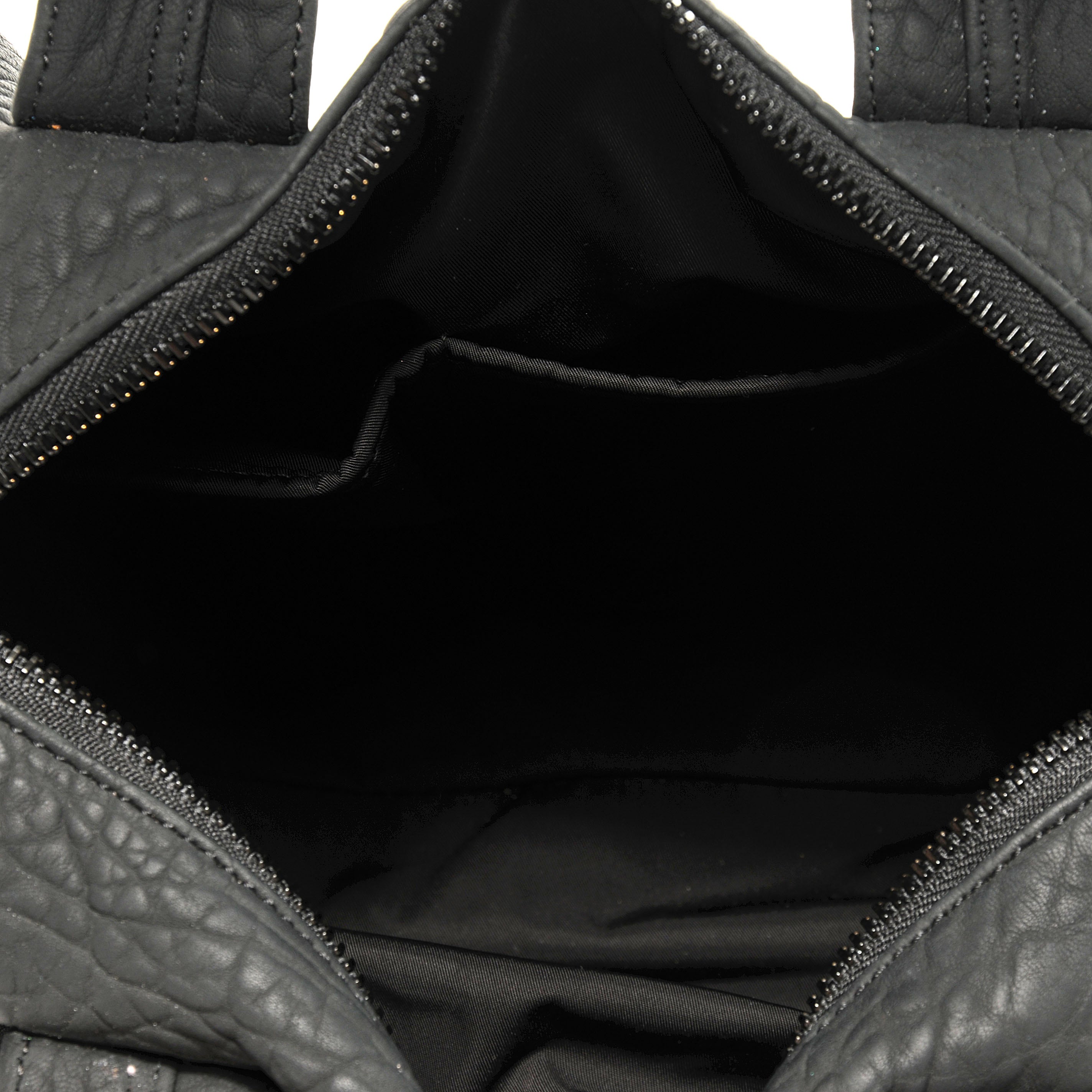 Alexander Wang Leather Rocco Duffel Matte Black w Iridescent