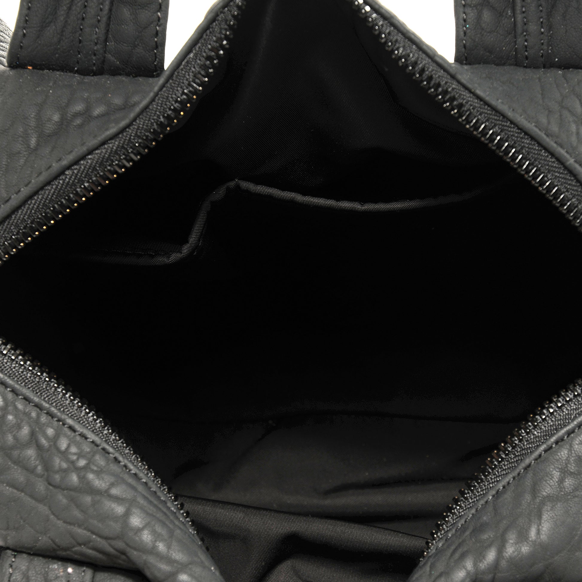 Alexander Wang Leather Rocco Duffel Matte Black w Iridescent Hardware 6 of 6