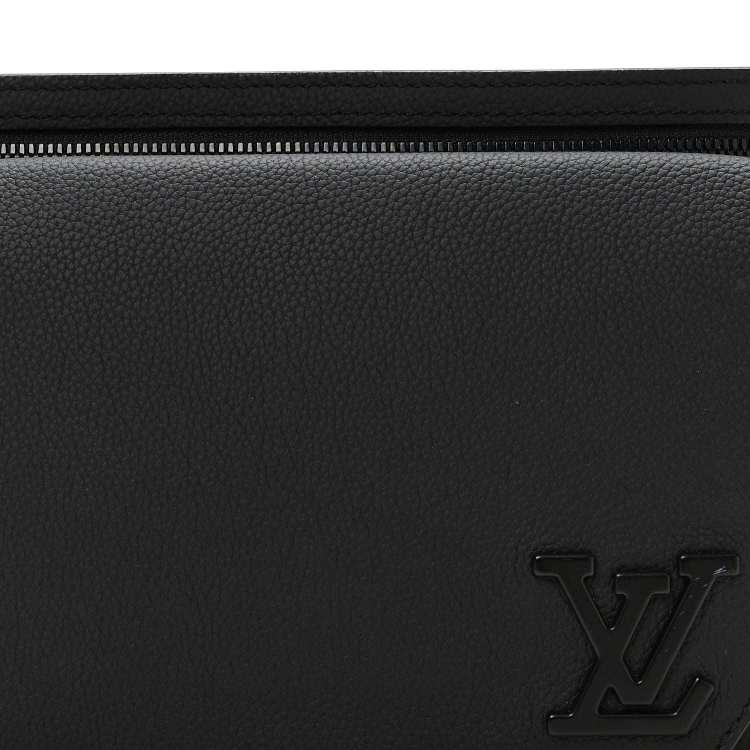 Louis Vuitton Grained Calfskin Aerogram Takeoff Sling Black 7 of 9