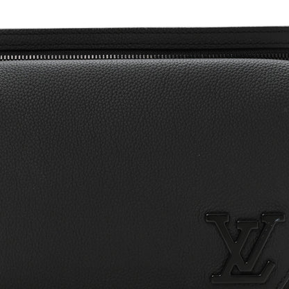 Louis Vuitton Grained Calfskin Aerogram Takeoff Sling Black 7 of 9