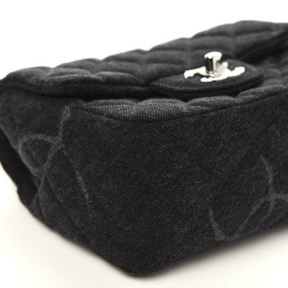 Chanel Denim CC Quilted Mini Square Flap Black 9 of 11