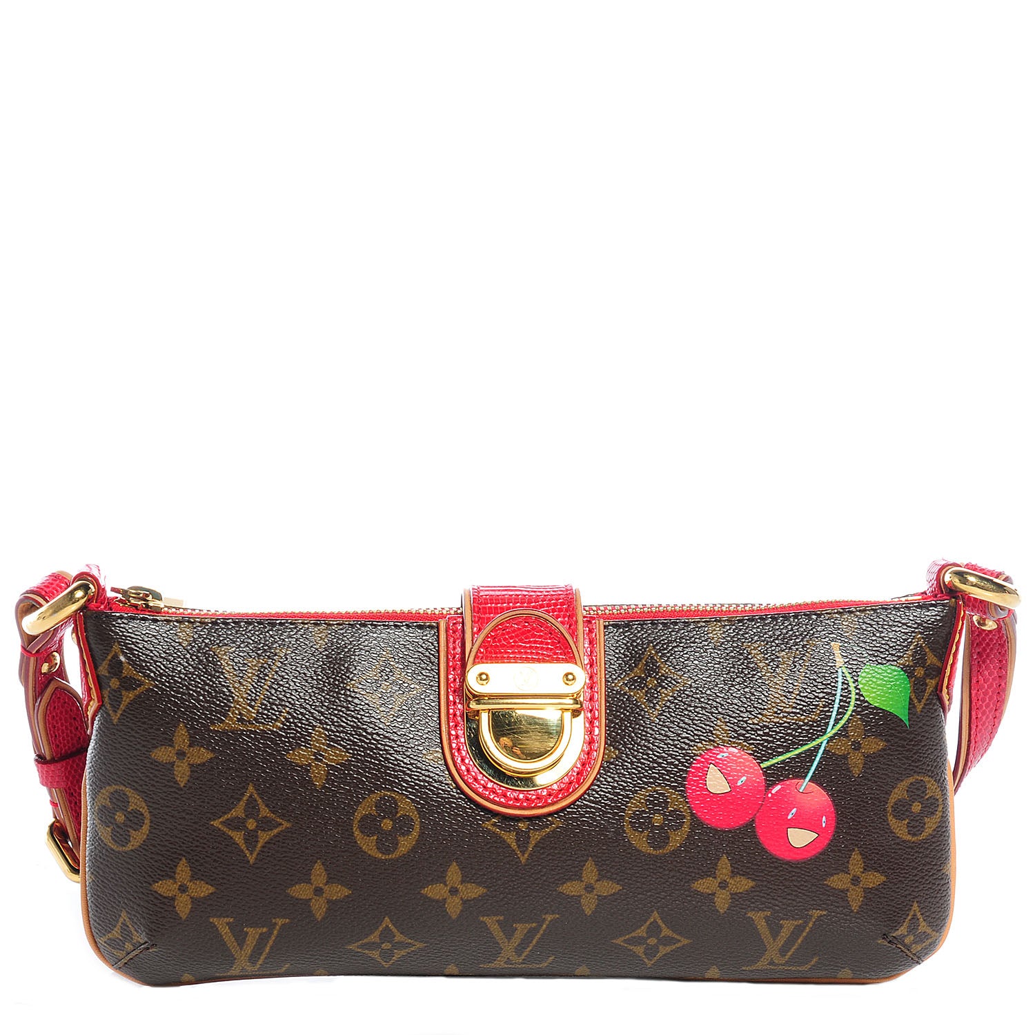 Louis Vuitton Lizard Monogram Cerises Pochette 1 of 7