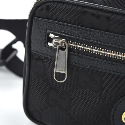Gucci Econyl Nylon Monogram Off The Grid Belt Bag Black 11 of 12