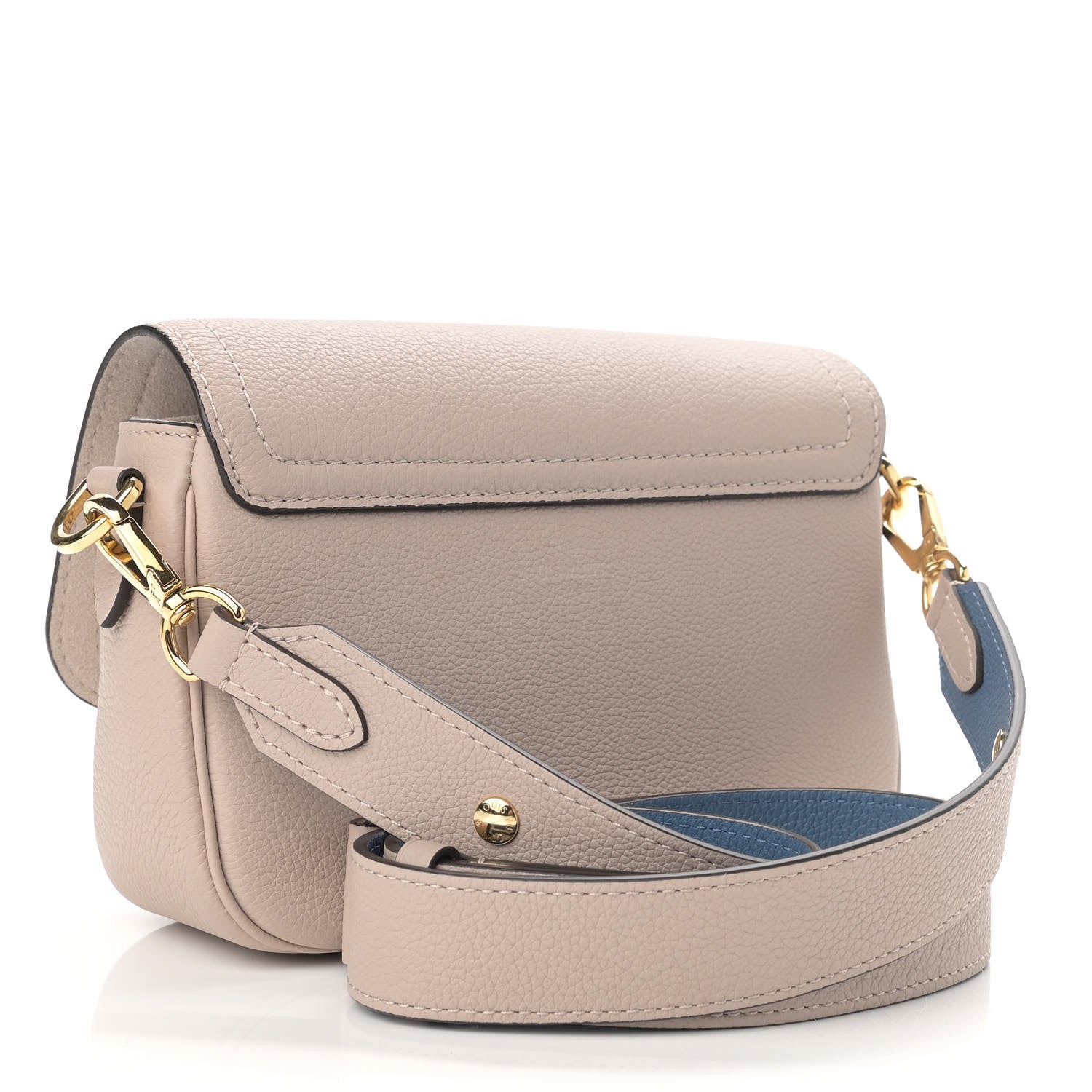 Louis Vuitton Grained Calfskin Lockme Tender Greige 3 of 9