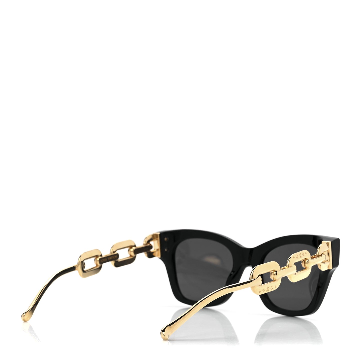 Acetate Metal LV Edge Sunglasses Z1631E Black