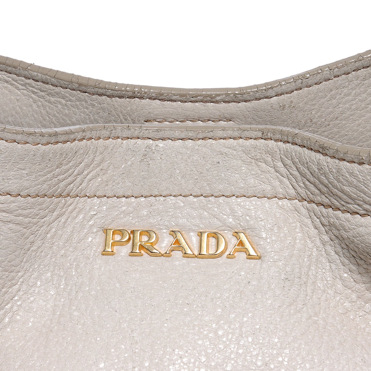 Cervo Lux Chain Tote Talco