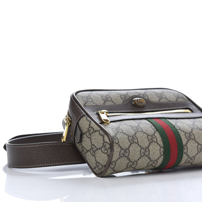 Gucci GG Supreme Monogram Web Small Ophidia Belt Bag 85 34 Dark Brown 6 of 13