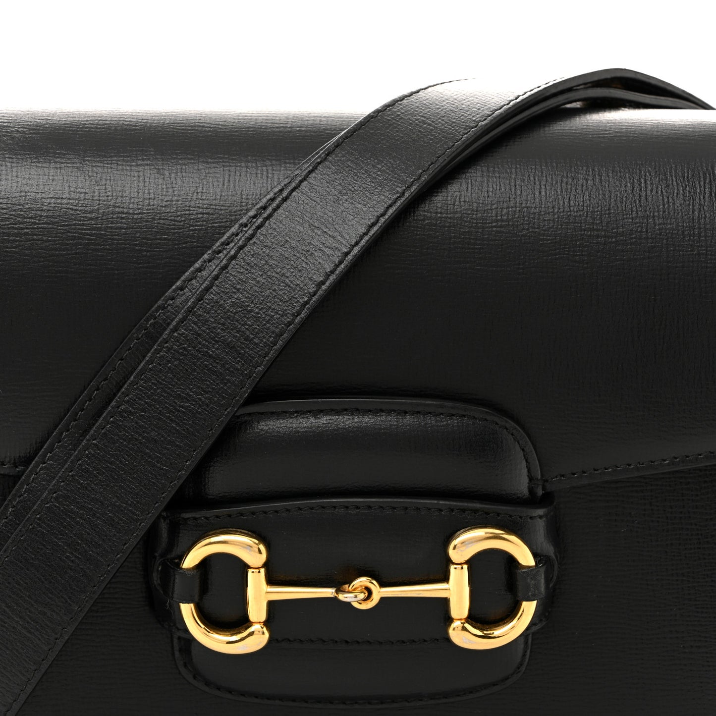 Azalea Calfskin Horsebit 1955 Shoulder Bag Black
