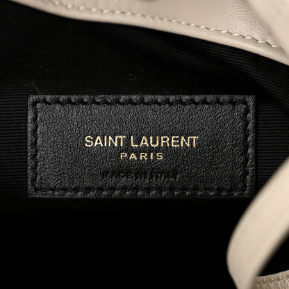 Saint Laurent Lambskin Matelasse Monogram Medium Jamie 4.3 Pochon Blanc Vintage 7 of 11