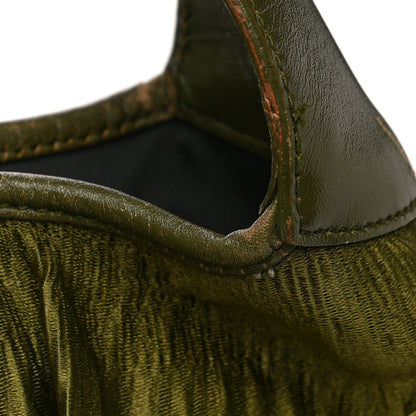 Gucci Fabric Pleated Jackie O Hobo Green 19 of 24