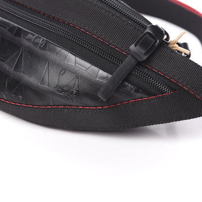 Christian Louboutin Calfskin Pyramid Embossed Parisnyc Belt Bag Black 7 of 8