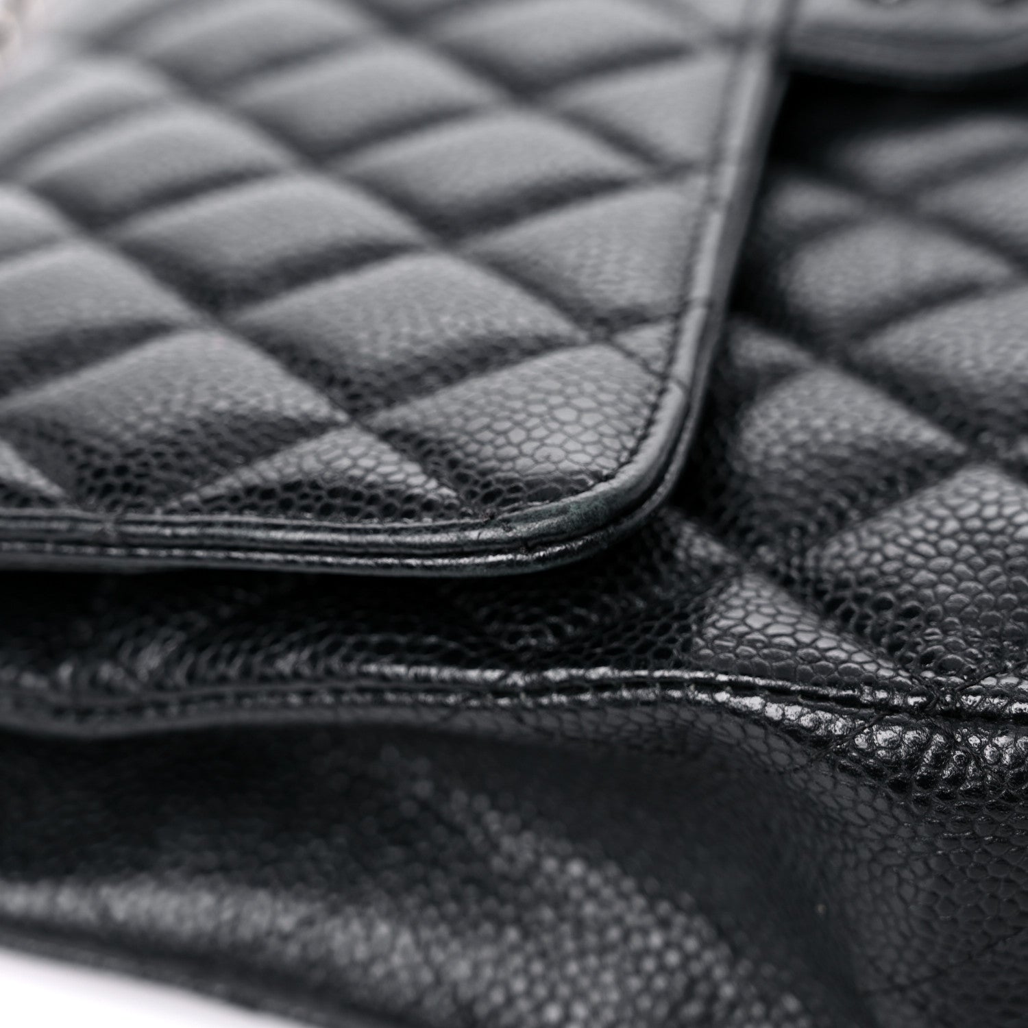 Chanel Caviar Quilted Medium Double Flap Black 17 of 22
