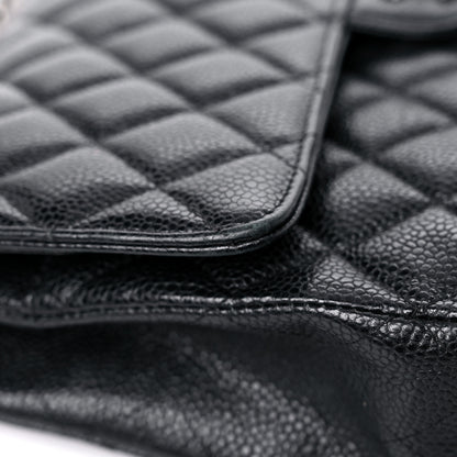 Chanel Caviar Quilted Medium Double Flap Black 17 of 22