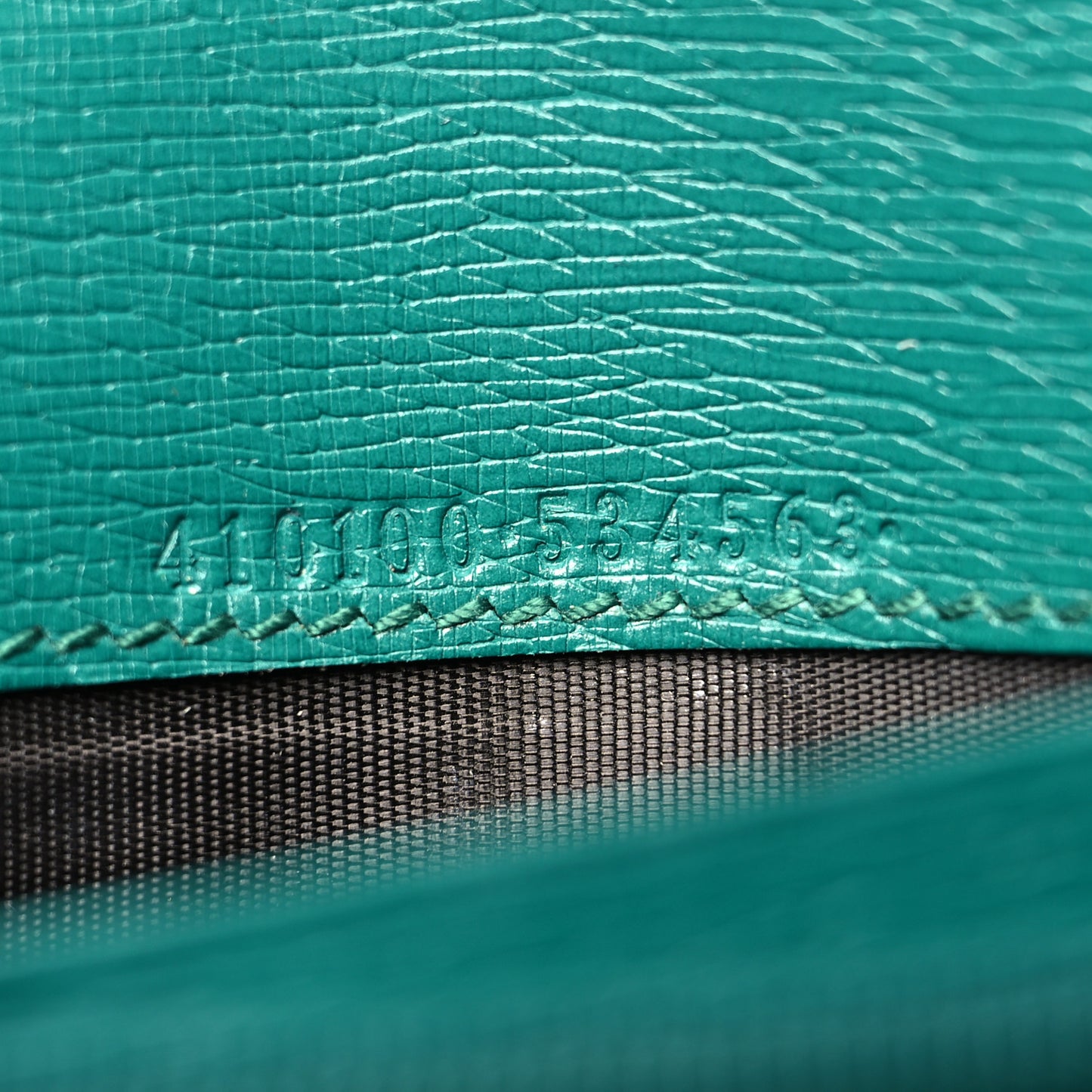 Calfskin Blooms Print Continental Wallet Bright Emerald Multicolor