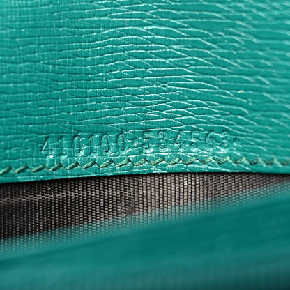 Gucci Calfskin Blooms Print Continental Wallet Bright Emerald Multicolor 7 of 10