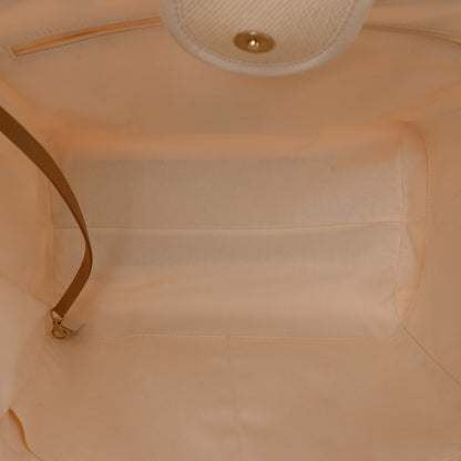 Chanel Canvas Pearl Large Deauville Tote Ecru Beige 5 of 10