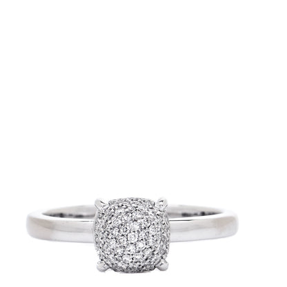Tiffany 18K White Gold Diamond 7mm Paloma Picasso Sugar Stacks Ring 54 7 1 of 6
