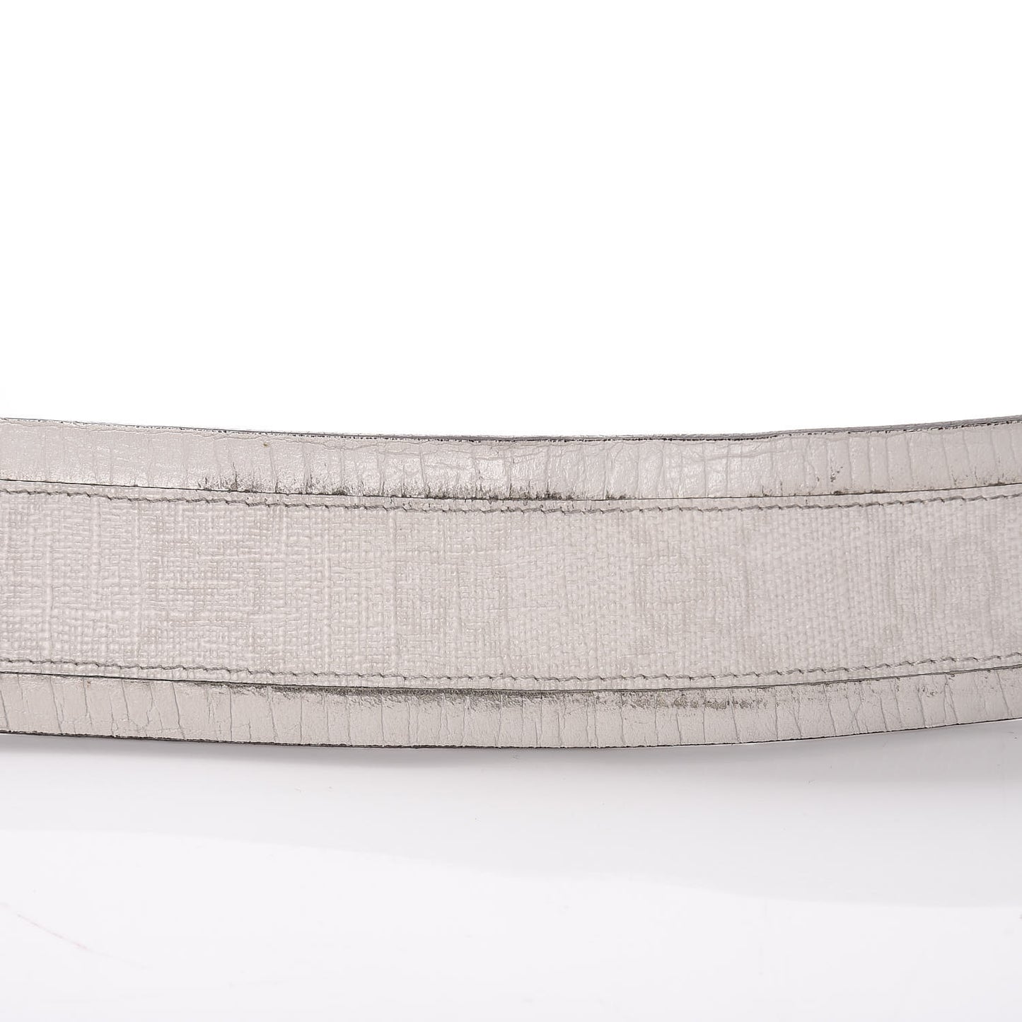 GG Plus Monogram Calfskin Interlocking G 40mm Belt 95 38 White