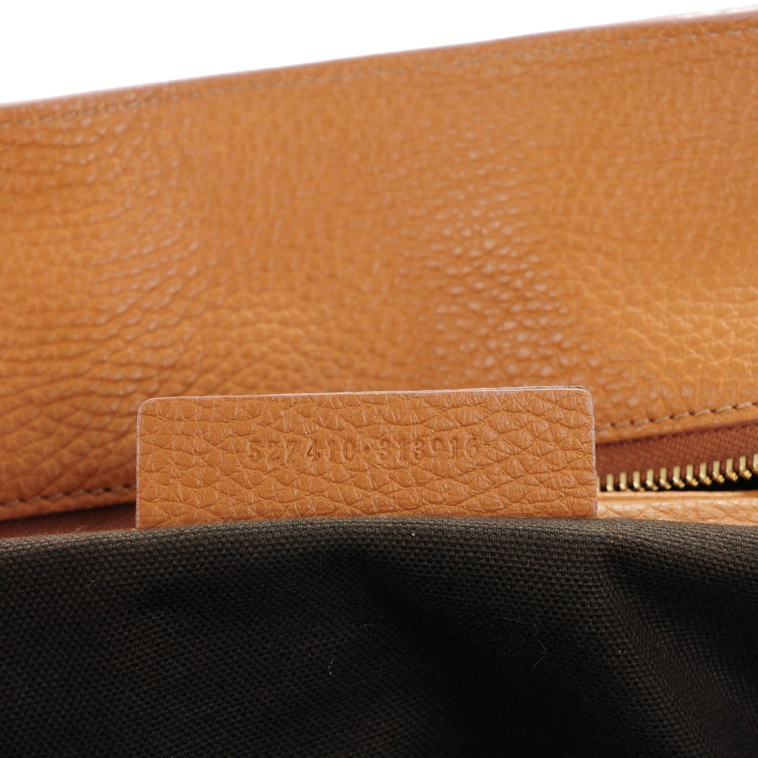 Alexander McQueen Pebbled Calfskin Large Skull Padlock Zip Around Tote Burnt Camel 9 of 9