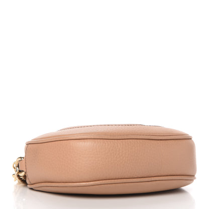 Gucci Pebbled Calfskin Mini Soho Chain Bag Camelia 6 of 12